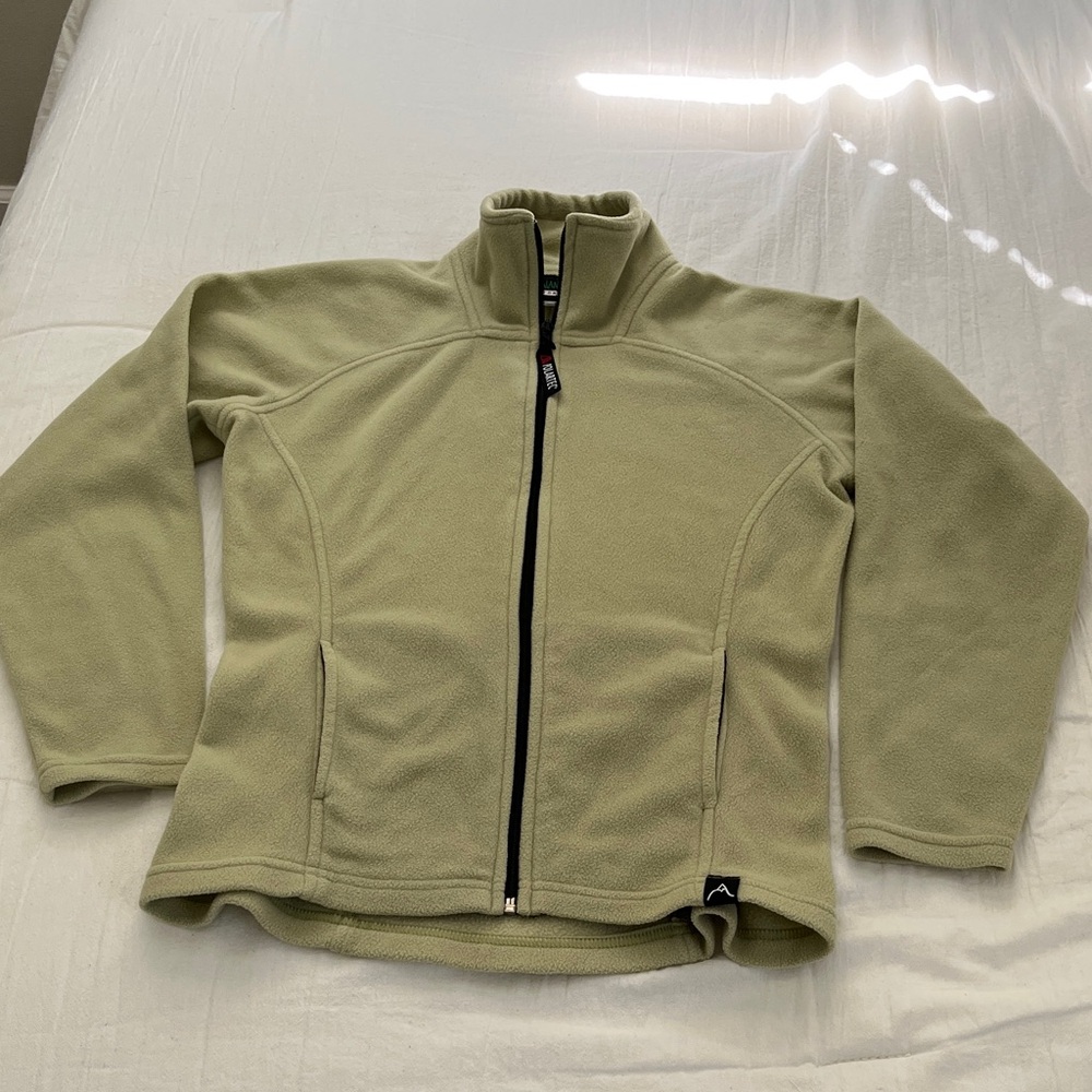 Green Polartec Zip Up Fleece Jacket